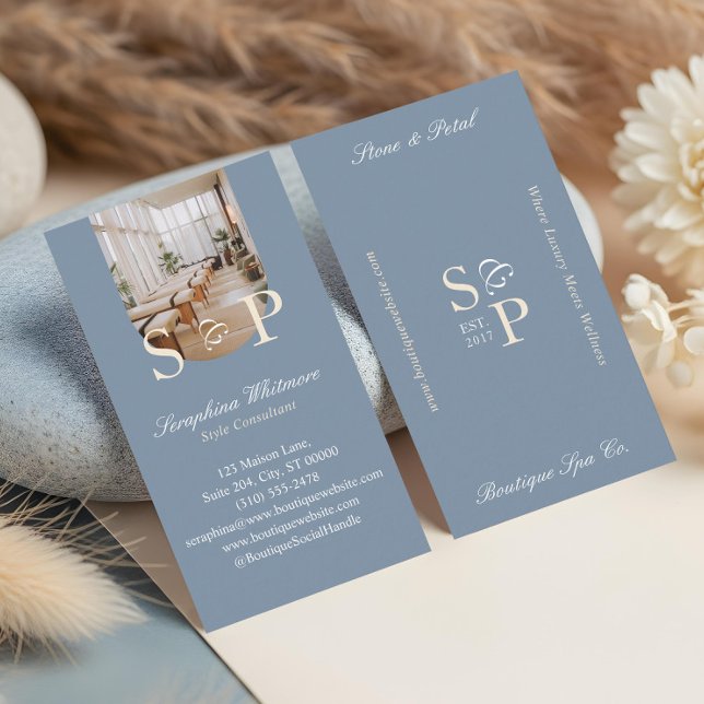 Carte De Visite Minimal Elegant Simple Monogram Stylish Arch Photo (Minimal Elegant Simple Monogram Stylish Arch Photo Business Card)