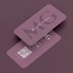 Carte De Visite Minimal moderne professionnel Dusty rose