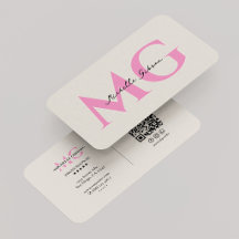 Minimal Monogramme Rose Sable Initiales Beauté