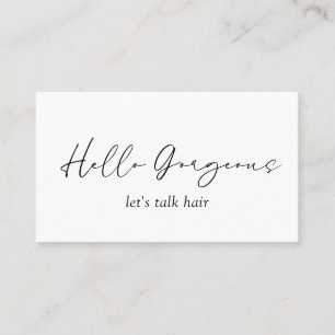 Carte De Visite Minimal simple QR Code moderne élégant