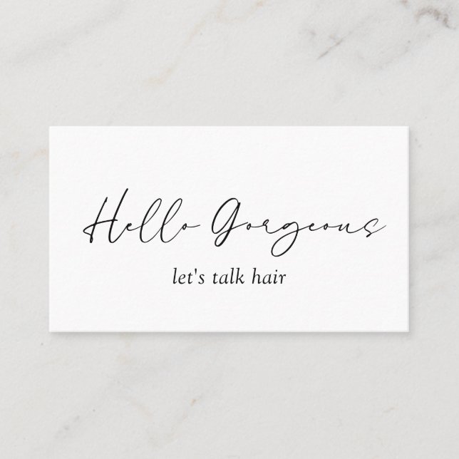 Carte De Visite Minimal simple QR Code moderne élégant (Devant)