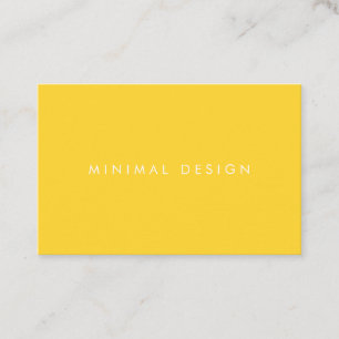 Carte de visite Minimal Yellow Business Card