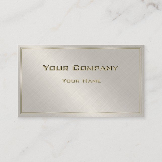 Carte de visite minimale corporative avec bordure  (Devant)