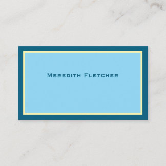 Carte de visite minimale et chic