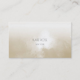 Carte De Visite Minimalisme Ivory Grungy Ombre Stylist Make