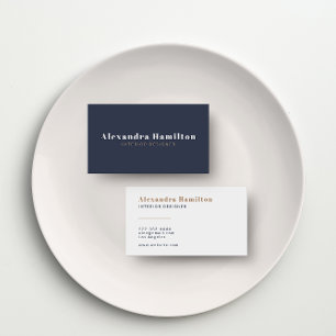 Carte De Visite Minimalisme moderne : Charbon & Taupe