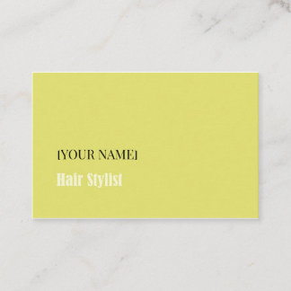 Carte De Visite Minimalist Business Card for Hair Stylist