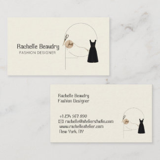 Carte De Visite Minimalist Fashion Designer Elegant Boutique Brand