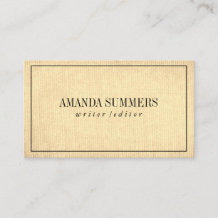 Carte De Visite Minimaliste