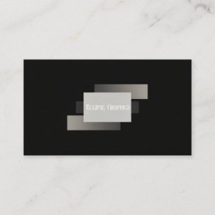 Carte De Visite Minimaliste Abstrait Moderne Géométrique à Chevauc