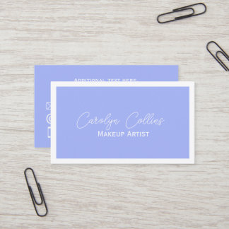 Carte De Visite Minimaliste bleu périphérique