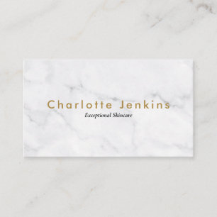 Carte De Visite Minimaliste Chic Marbre Professionnel