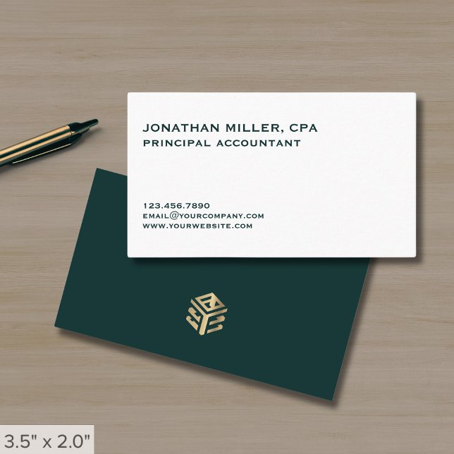 Carte De Visite Minimaliste Classique Professionnel (Créateur téléchargé)