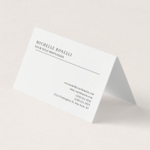 Carte De Visite Minimaliste Classique Simple Professionnel