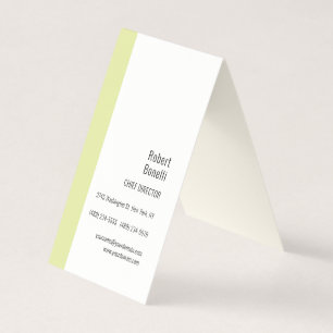 Carte De Visite Minimaliste couleur crème moderne