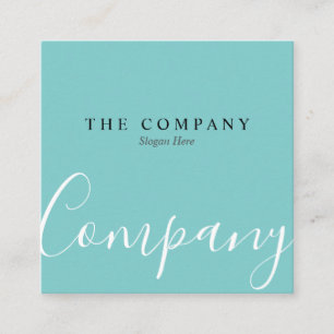 Carte de visite minimaliste de carré de typo de