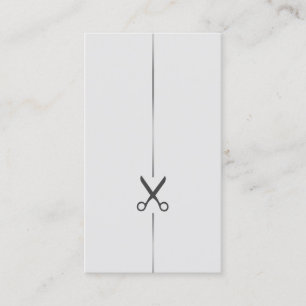 Carte de visite minimaliste de liste de cheveux