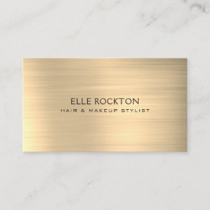 Carte de visite minimaliste de métal léger Sepia