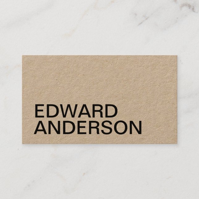 Carte de visite minimaliste de professionnel de (Devant)