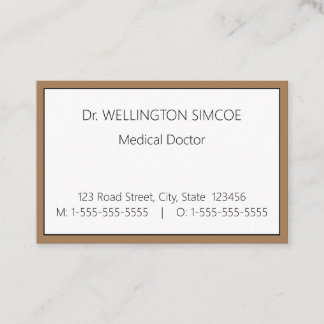 Carte de visite minimaliste de spécialiste en