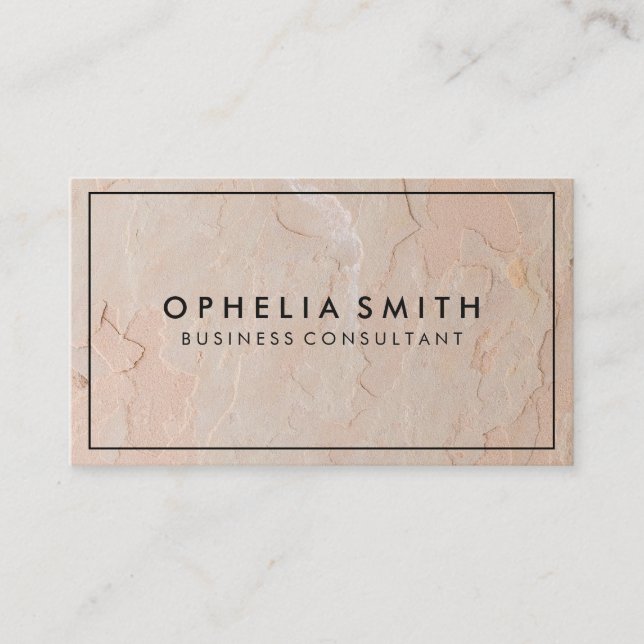 Carte De Visite Minimaliste des bordures | Texture (Devant)