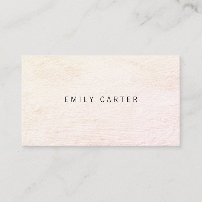 Carte De Visite Minimaliste détendu (Devant)