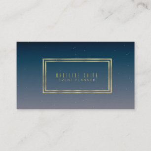 Carte de visite minimaliste double liseré dégradé 