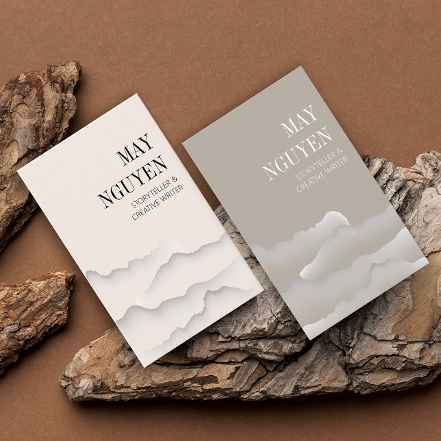 Carte De Visite Minimaliste du paysage moderne (Modern Landscape Minimalist Business Card)