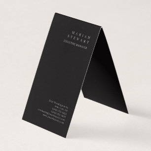 Carte De Visite Minimaliste Élégant Moderne Simple Nuit Noir