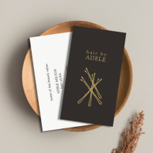 Carte de visite minimaliste et élégante de stylist