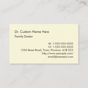 Carte de visite minimaliste et humble