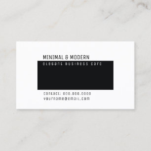 Carte De Visite minimaliste et moderne élégant minimaliste