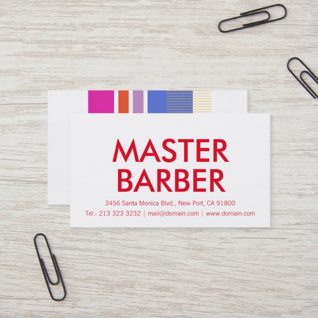 Carte De Visite Minimaliste et professionnel (Devant/Arrière en situation)