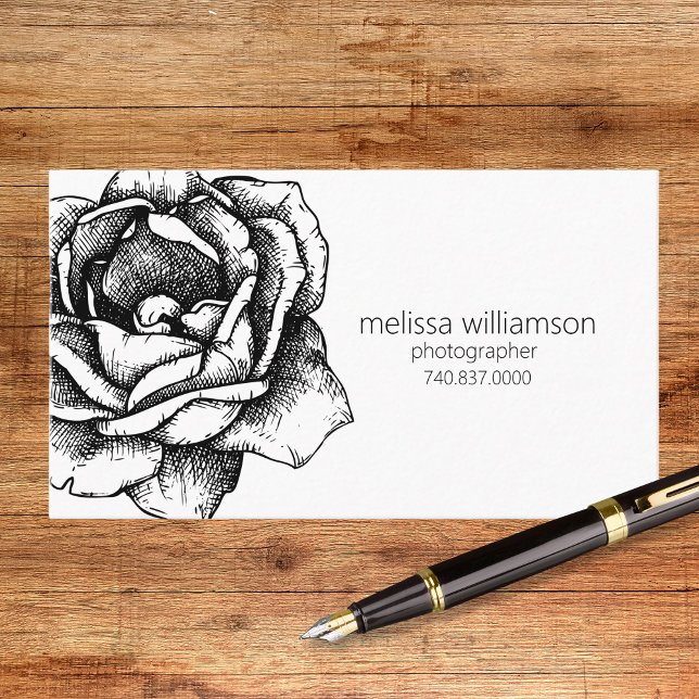 Carte De Visite Minimaliste Floral (Créateur téléchargé)