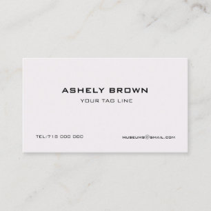 Carte de visite minimaliste gravé