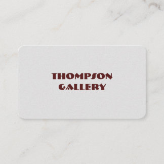 Carte de visite minimaliste gris