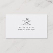 Minimaliste Gris Blanc Professionnel Linge de repa