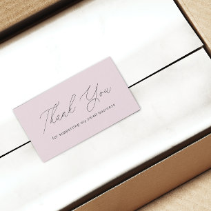 Carte De Visite Minimaliste Merci de soutenir le petit code QR