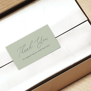 Carte De Visite Minimaliste Merci de soutenir le petit code QR
