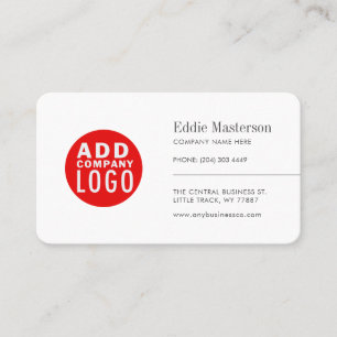 Carte De Visite Minimaliste Moderne Ajoutez Votre Logo