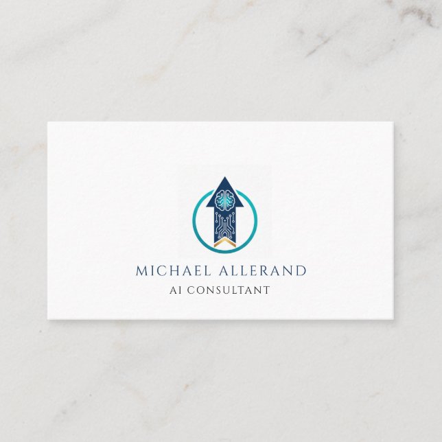 Carte de visite minimaliste moderne de consultant  (Devant)