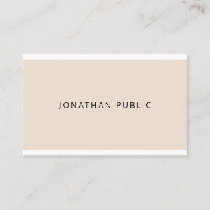 Carte De Visite Minimaliste Moderne Élégant Couleurs Professionnel