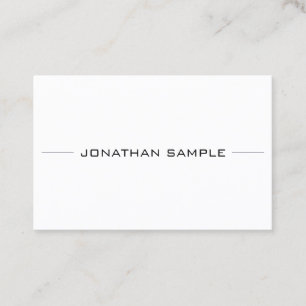 Carte De Visite Minimaliste Moderne Élégant Professionnel Chic Sim