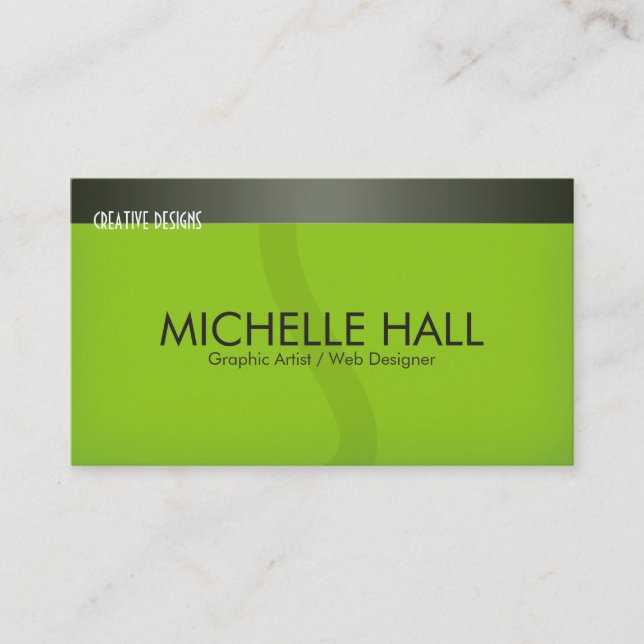Carte De Visite Minimaliste moderne III (Devant)