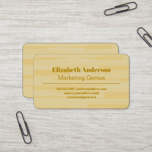 Carte De Visite Minimaliste moderne jaune pâle