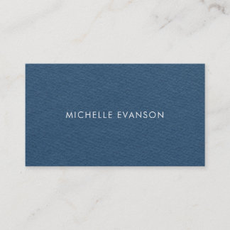 Carte De Visite Minimaliste moderne marine bleu professionnel