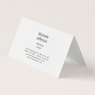 Carte De Visite Minimaliste Moderne Noir & Blanc