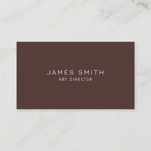 Carte de visite minimaliste moderne pour directeur