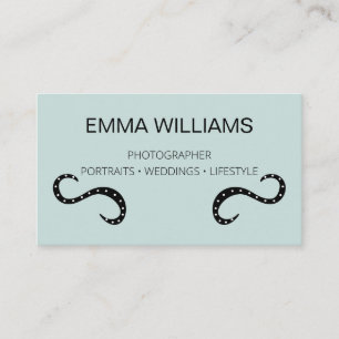 Carte de visite minimaliste moderne pour photograp