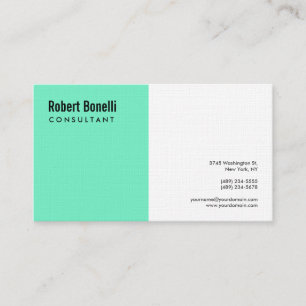 Carte De Visite Minimaliste Moderne Premium Lin